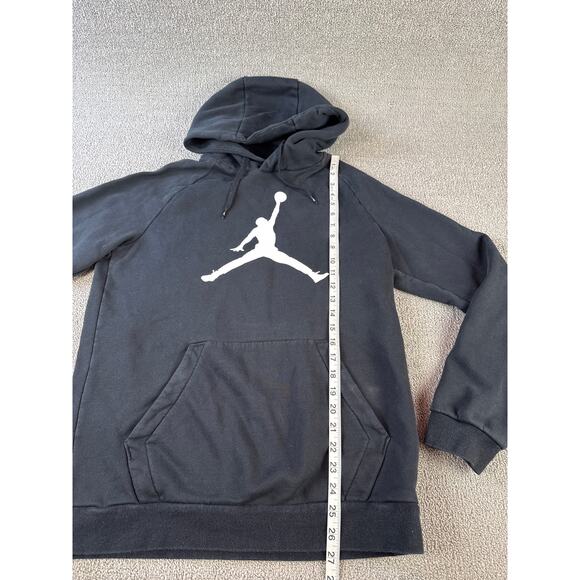 Jordan Hoodie Sweatshirt Jumping Man Black White Youth Medium - Picture 6 of 7